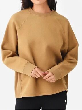 Vuori Tan Restore Oversized Crew Sweatshirt